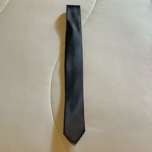 Black Slim Silk Tie